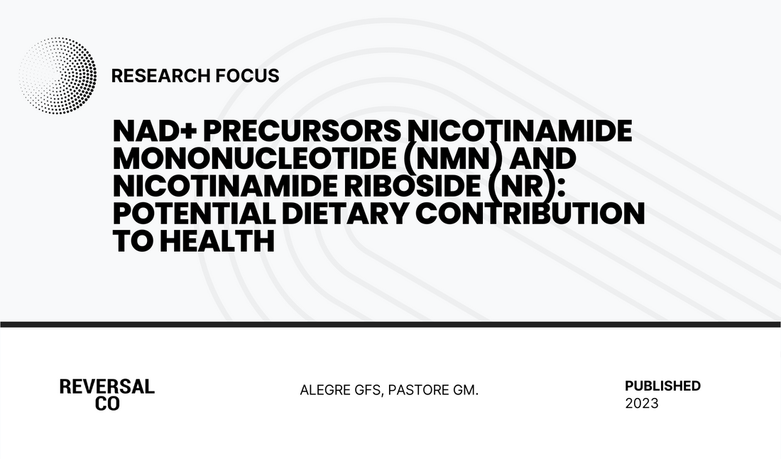 NAD+ Precursors Nicotinamide Mononucleotide (NMN) and Nicotinamide Riboside (NR): Potential Dietary Contribution to Health